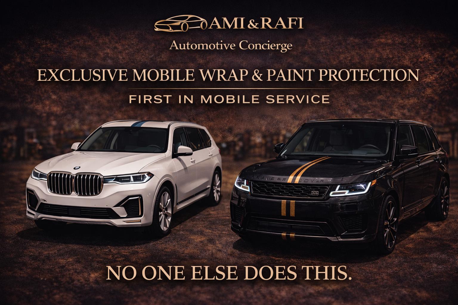 Exclusive mobile wrap and paint protection